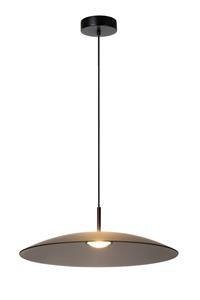 Lucide LED Pendelleuchte Menga in Rauchglas und Schwarz 18,6W 500lm