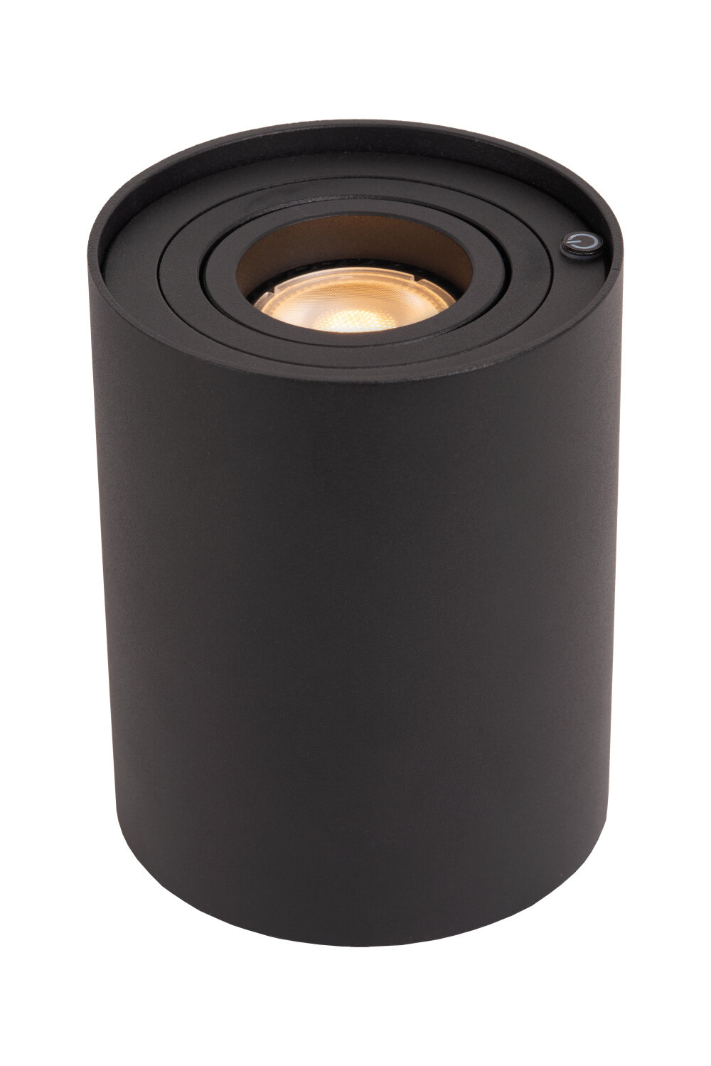 Lucide TUBE - Tafellamp - Ø 9,6 cm - LED Dimb. - GU10 - 1x5W 2600K/2800K - 3 StepDim - Zwart