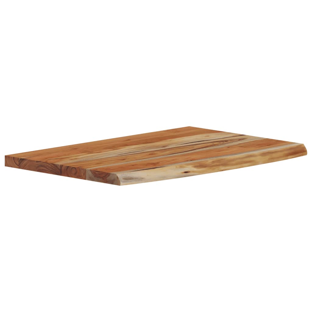 vidaXL Wandschap rechthoekig natuurlijke rand 50x30x2,5 cm acaciahout