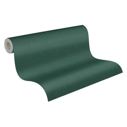 A.S. Création Behang Effen Groen En Donkergroen - 53 Cm X 10,05 M - As-393395