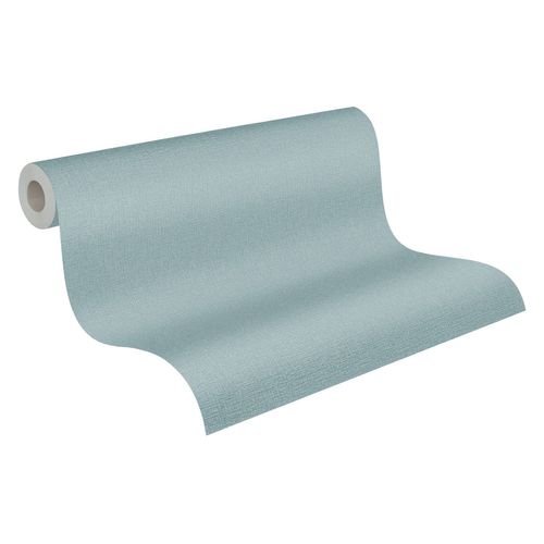 A.S. Création Behang Effen Blauw, Turquoise En Petrolblauw - 53 Cm X 10,05 M