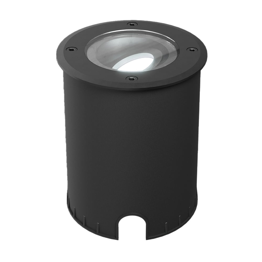 HOFTRONIC™ Lilly dimbare LED Grondspot - Kantelbaar - Overrijdbaar - Rond - 6500K daglicht wit - IP67 waterdicht - 3 jaar garantie - Zwart