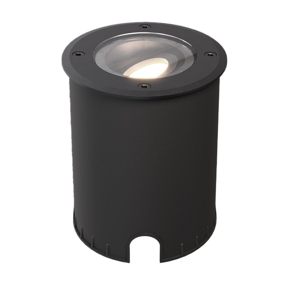 HOFTRONIC™ Lilly dimbare LED Grondspot - Kantelbaar - Overrijdbaar - Rond - 4000K neutraal wit - IP67 waterdicht - 3 jaar garantie - Zwart