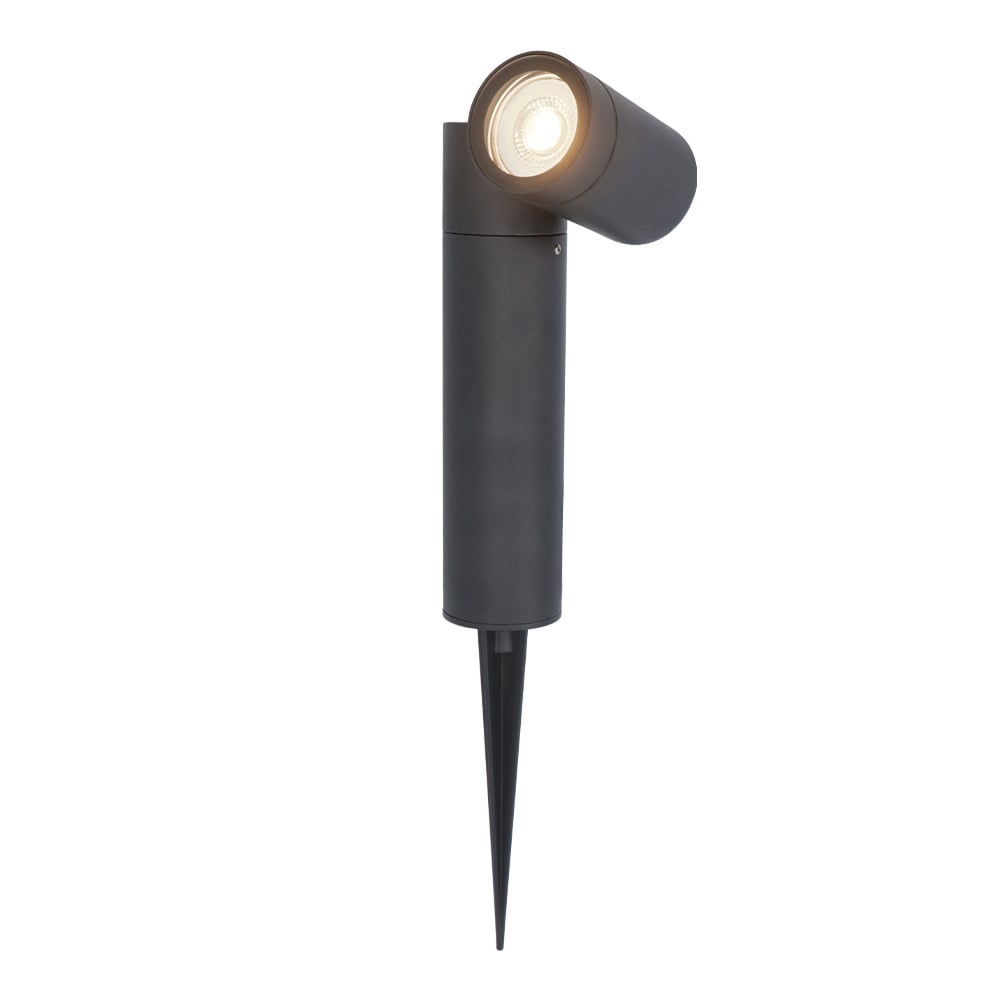 HOFTRONIC™ Pinero dimbare LED prikspot - GU10 4000K neutraal wit - Kantelbaar - Tuinspot - Pinspot - IP65 voor buiten - Zwart