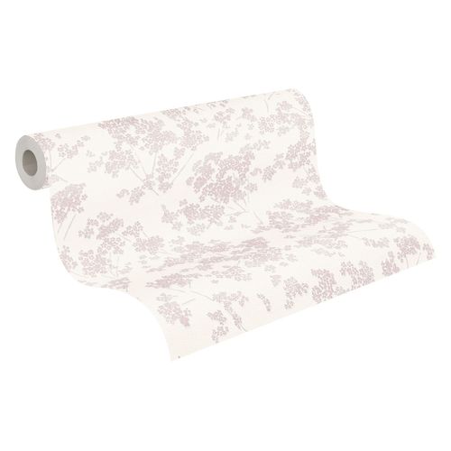 A.S. Création Behang Bloemetjes Wit En Roze - 53 Cm X 10,05 M - As-395481