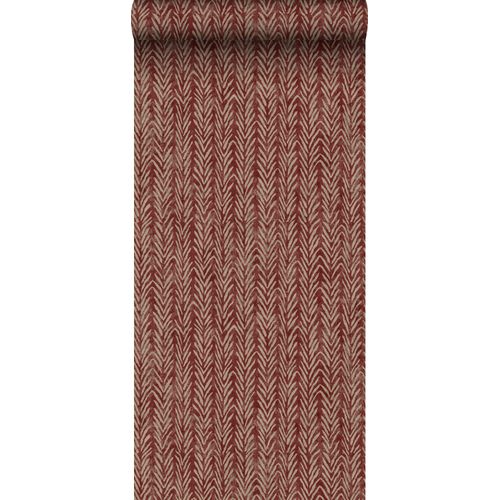 Sanders & Sanders Behang Zigzag Motief Bordeaux Rood - 53 Cm X 10 M - 640504