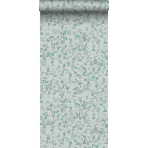 Sanders & Sanders Behang Mosaic Tiles Blauwgroen - 53 Cm X 10 M - 640013