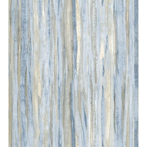 Sanders & Sanders Behang Strepen Blauw En Beige - 53 Cm X 10 M - 640023