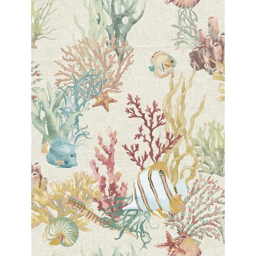 Sanders & Sanders Behang Onderwaterwereld Meerkleurig - 53 Cm X 10 M - 640009