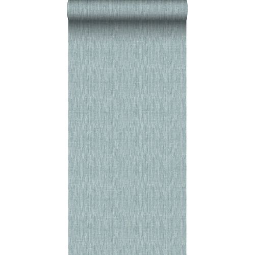 Sanders & Sanders Behang Linnenstructuur Turquoise - 53 Cm X 10 M - 640208