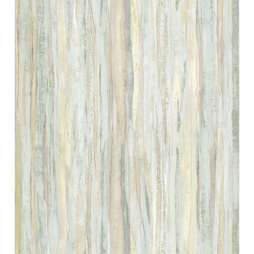 Sanders & Sanders Behang Strepen Beige En Lichtblauw - 53 Cm X 10 M - 640021