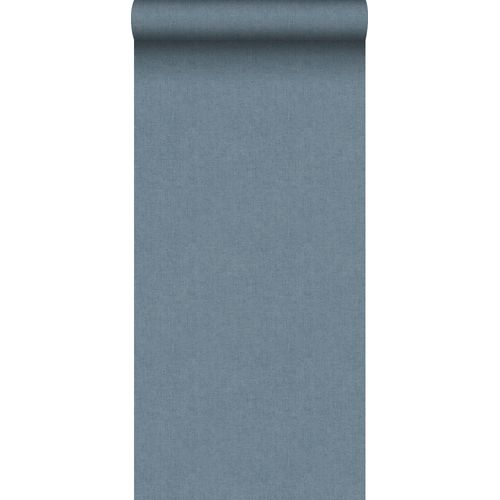 Sanders & Sanders Behang Linnenstructuur Vergrijsd Blauw - 53 Cm X 10 M - 640038