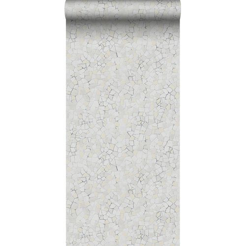 Sanders & Sanders Behang Mosaic Tiles Grijs En Beige - 53 Cm X 10 M - 640016