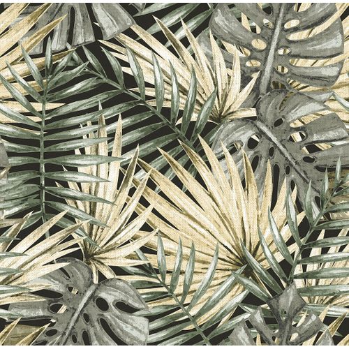 Sanders & Sanders Behang Palmbladeren Vergrijsd Groen - 53 Cm X 10 M - 640006