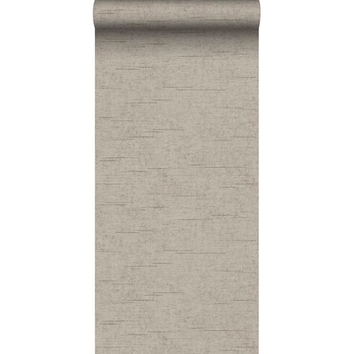 Sanders & Sanders Behang Geweven Structuur Donker Beige - 53 Cm X 10 M - 640539