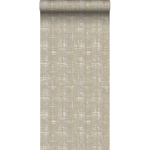 Sanders & Sanders Behang Linnenstructuur Beige - 53 Cm X 10 M - 640260