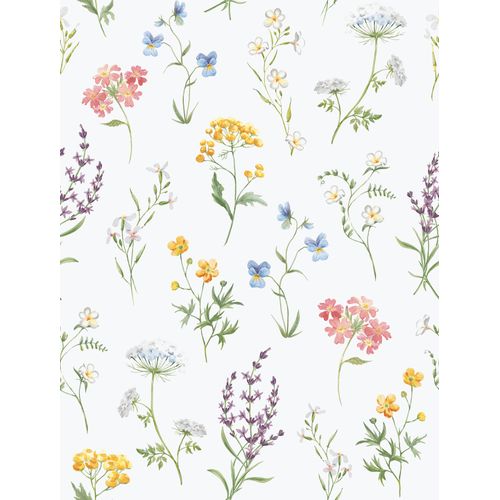 Sanders & Sanders Behang Bloemen Wit En Meerkleurig - 53 Cm X 10 M - 640170