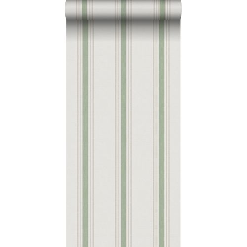 Sanders & Sanders Behang Strepen Groen En Beige - 53 Cm X 10 M - 640206