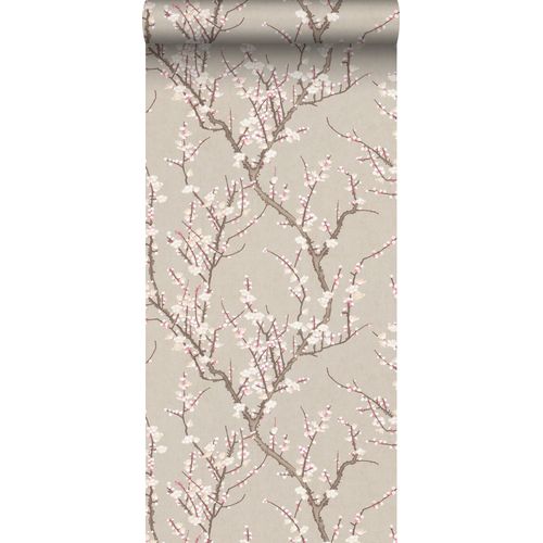 Sanders & Sanders Behang Bloesemtak Beige En Wit - 53 Cm X 10 M - 640177