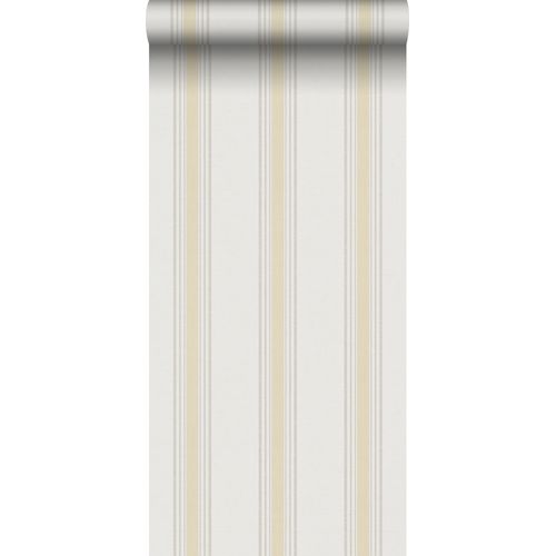 Sanders & Sanders Behang Strepen Geel En Beige - 53 Cm X 10 M - 640207