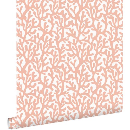 ESTAhome Behang Koraal Terracotta Roze En Wit - 50 X 900 Cm - 131010