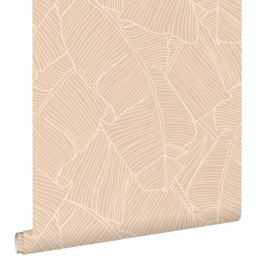 ESTAhome Behang Bladeren Zand Beige - 50 X 900 Cm - 130932