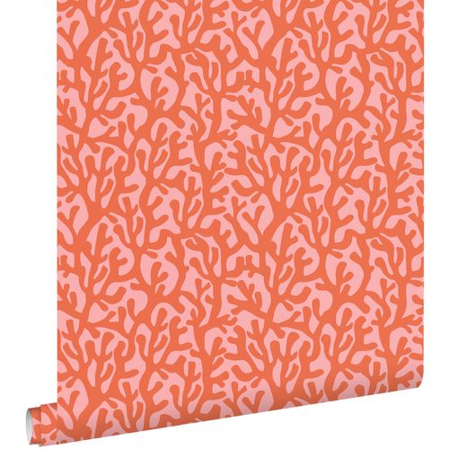 ESTAhome Behang Koraal Oranje En Roze - 50 X 900 Cm - 131015