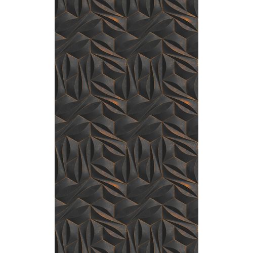 Livingwalls Behang 3d-motief Antraciet Grijs En Goud - 159 X 280 Cm - As-391791