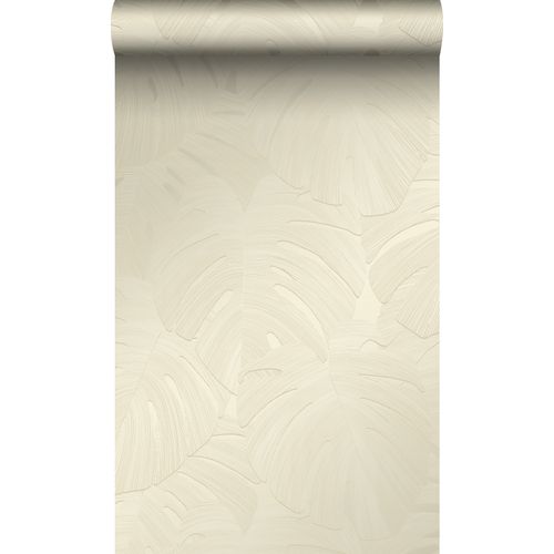 Origin Wallcoverings Behang Tropische Bladeren Lichtbeige - 0.53 X 10.05 M - 348023