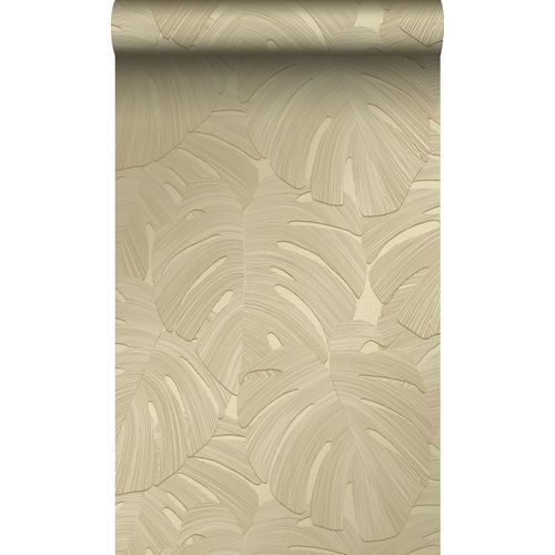 Origin Wallcoverings Behang Tropische Bladeren Zand Beige - 0.53 X 10.05 M - 348025