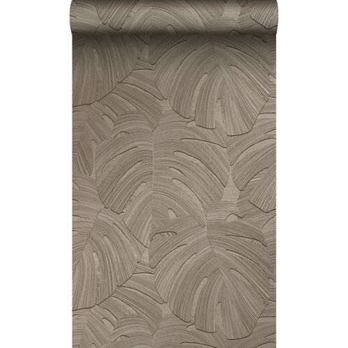 Origin Wallcoverings Behang Tropische Bladeren Donker Beige - 0.53 X 10.05 M - 348026