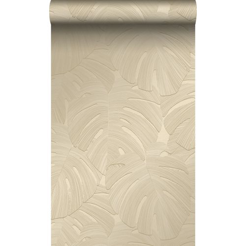 Origin Wallcoverings Behang Tropische Bladeren Taupe - 0.53 X 10.05 M - 348024