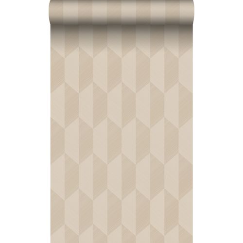 Origin Wallcoverings Eco-texture Vliesbehang 3d-motief Beige - 50 X 900 Cm - 348030