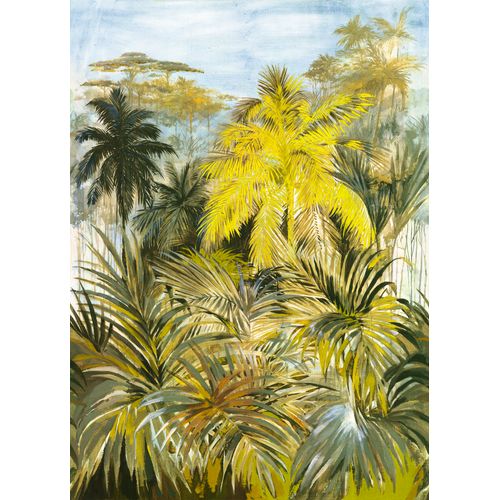 Sanders & Sanders Fotobehang Jungle-motief Groen En Geel - 53 Cm X 2.8 M - 640278