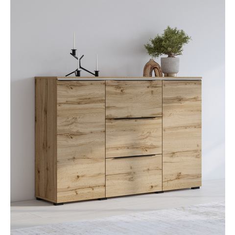 INOSIGN Dressoir Tana, Breite 132 cm, moderne Kommode 3 SK ,2 Trg