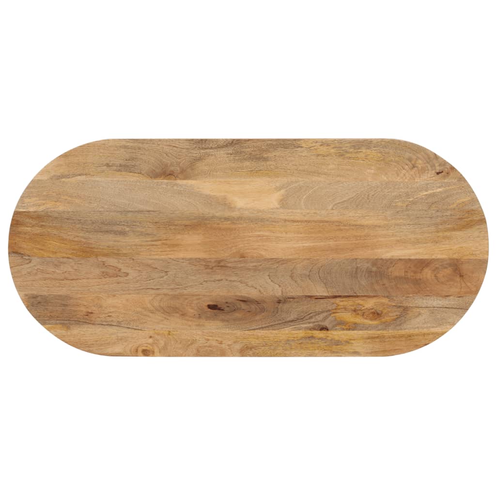 VidaXL Tafelblad ovaal 80x40x3,8 cm massief mangohout