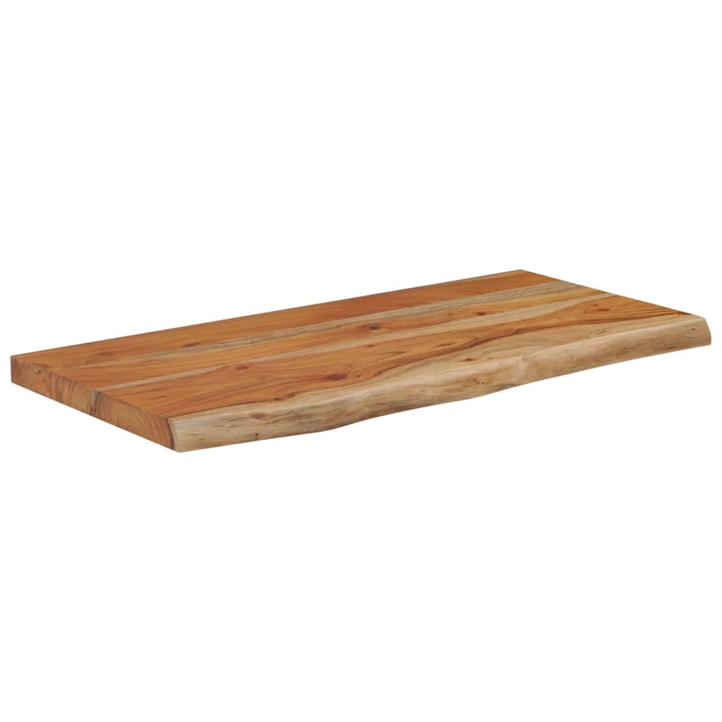 vidaXL Wandschap rechthoekig natuurlijke rand 60x30x2,5 cm acaciahout