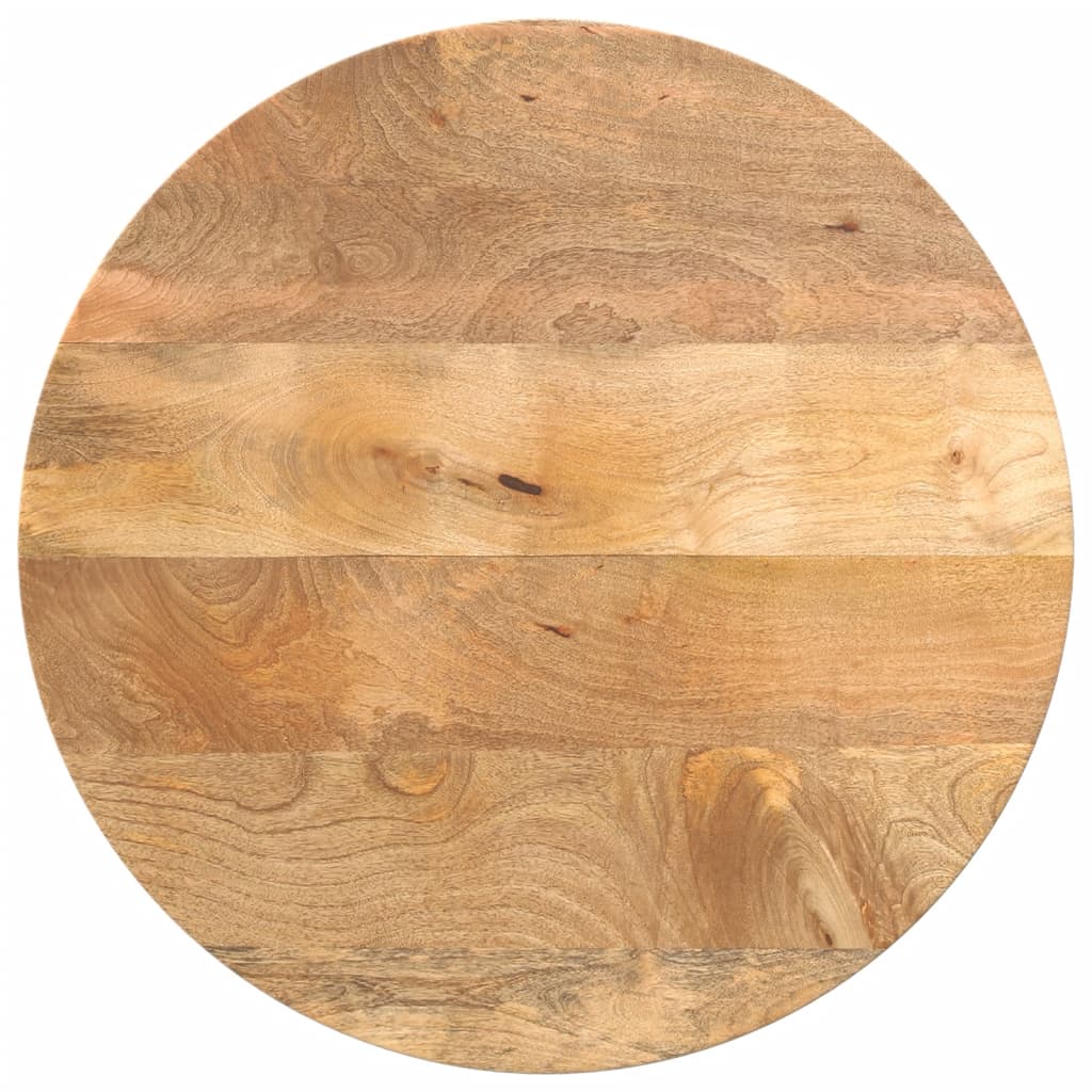 VidaXL Tafelblad rond Ø 50x2,5 cm massief ruw mangohout