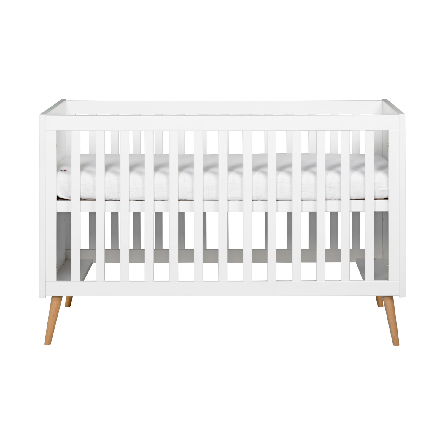 Europe Baby Sterre Ledikant - 60 x 120 cm - Wit / Naturel