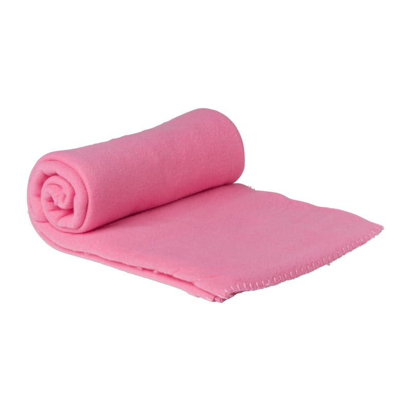 Xenos Fleece deken - fuchsia - 160x130 cm