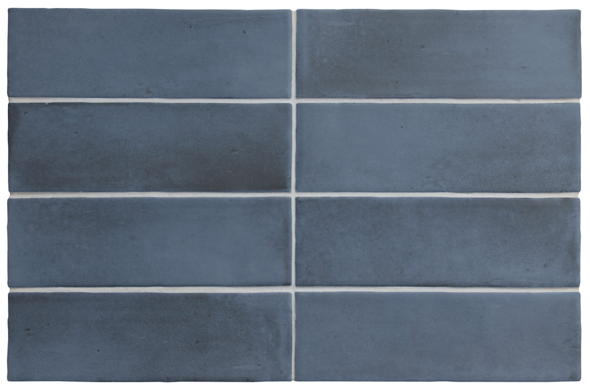 Jabo Tegelsample:  Premium Koko wandtegel 15x5cm donkerblauw mat