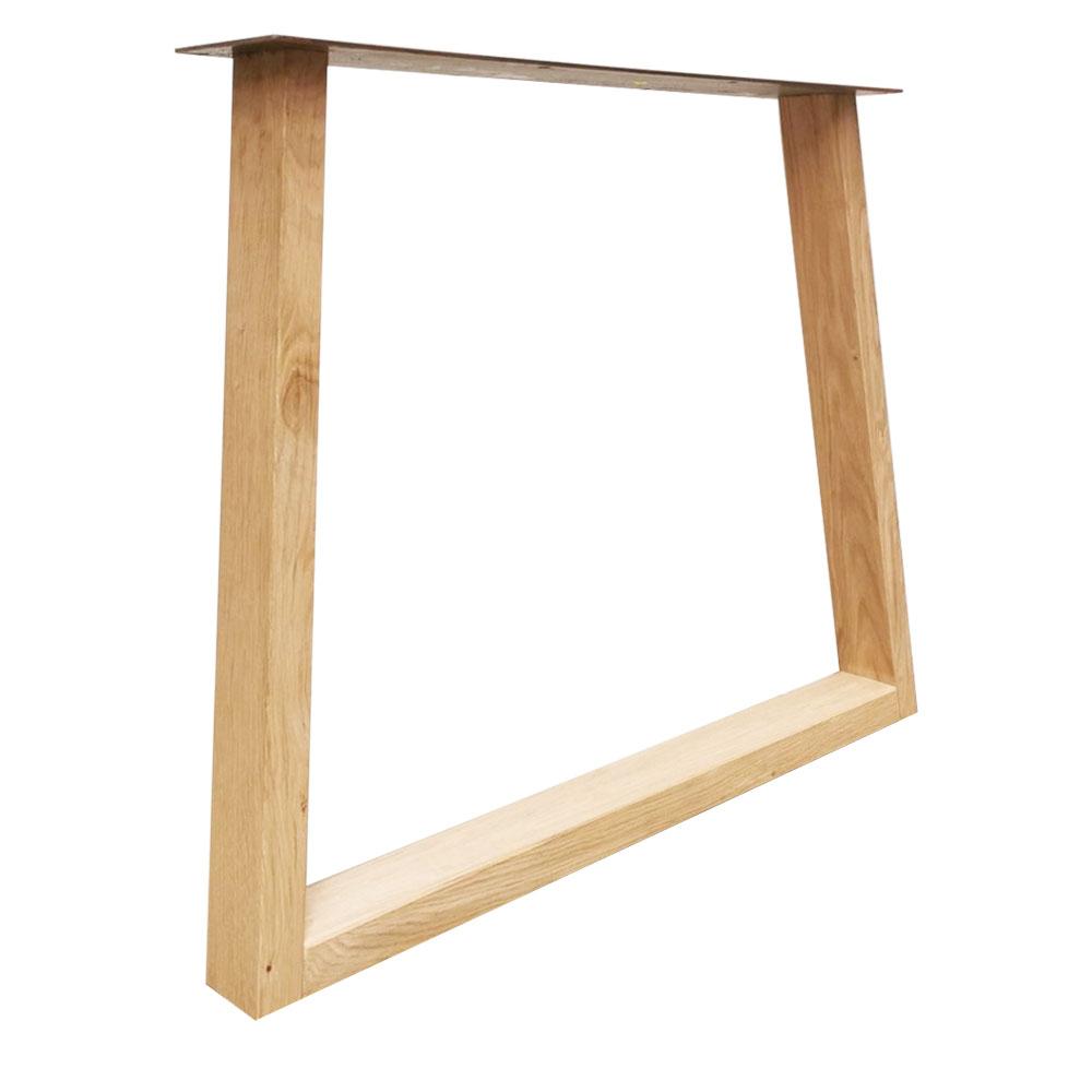 Furniture Legs Europe Taps lopende eikenhouten tafelpoot 90 bij 8 cm en hoogte 72 cm (8 x 4 cm)