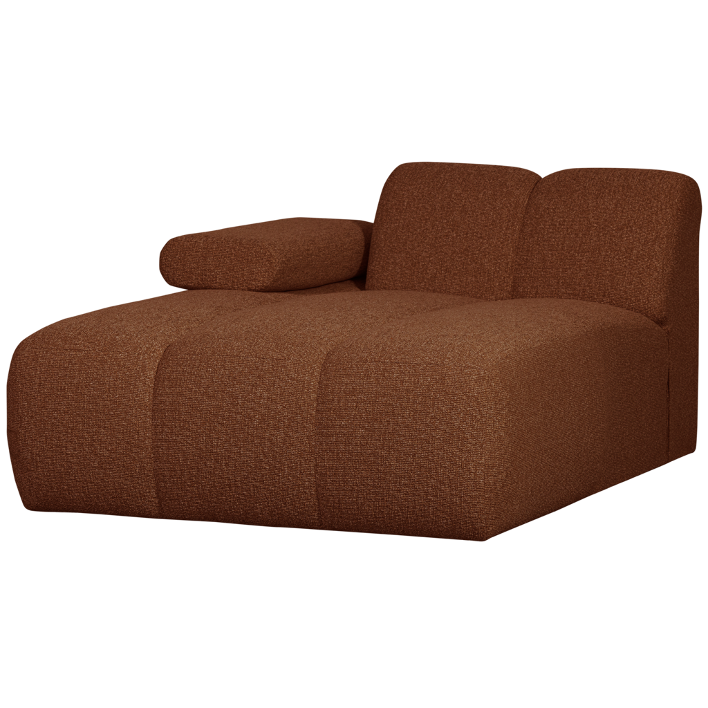 WOOOD Mojo Chaise Longue Element Links Boucle Roest Bruin Melange