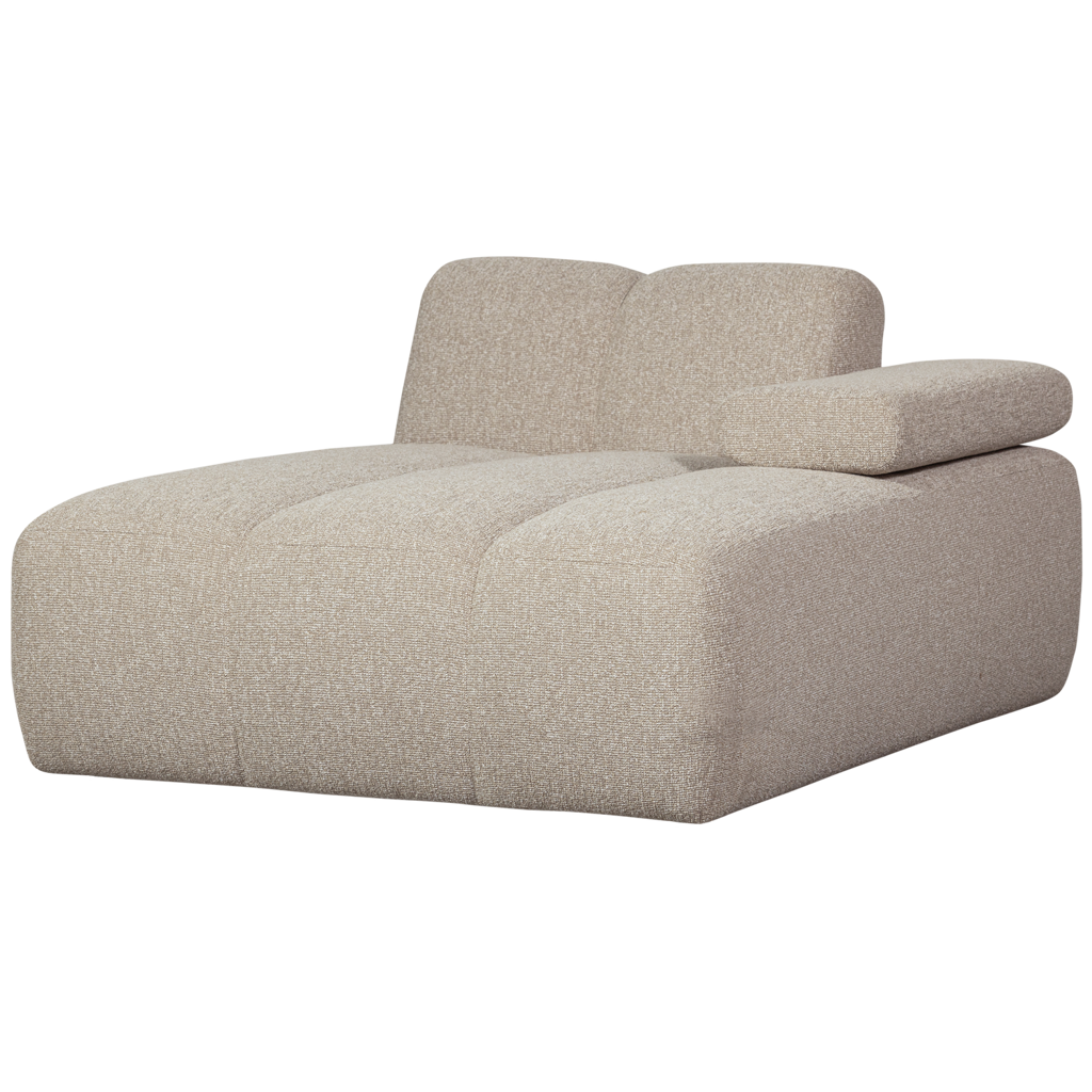 WOOOD Mojo Chaise Longue Element Rechts Boucle Beige Melange