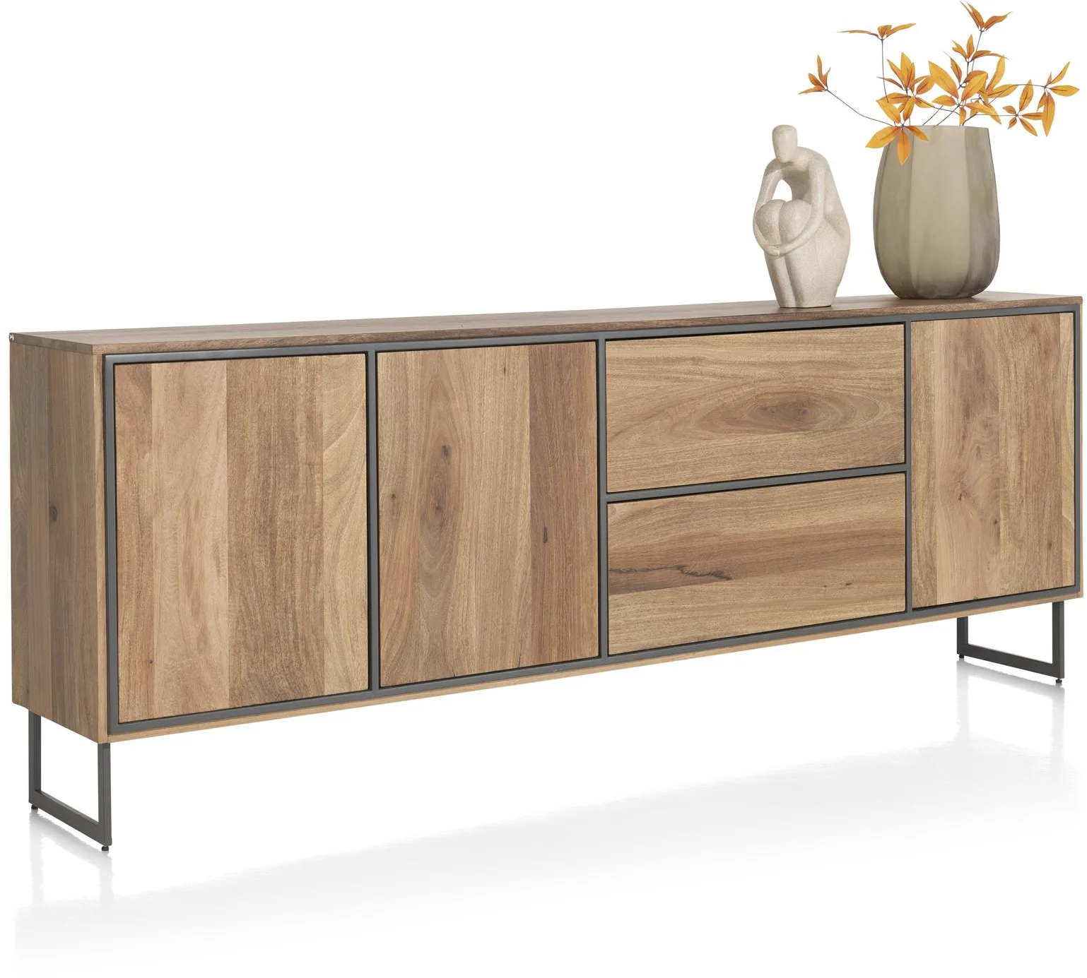 Trapani dressoir 240 cm - 3-deuren + 2-laden