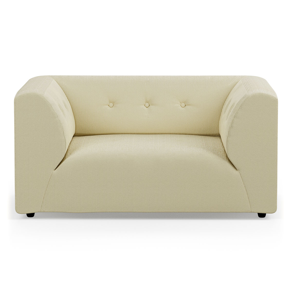 HKLIVING-collectie Vint bank element loveseat corduroy rib hay