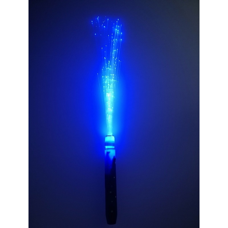 Merkloos Fiber LED licht stick - blauw - Lichtgevende feestartikelen - Light sticks - cm -