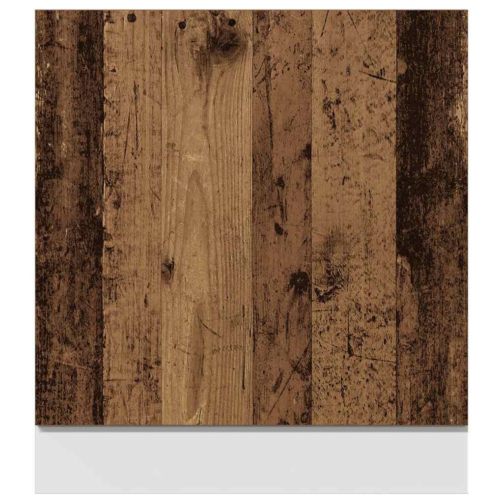 vidaXL Vaatwasserpaneel 60x1,5x67 cm bewerkt hout oud houtkleurig