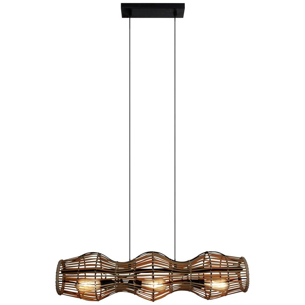 Eco-Light Hängeleuchte Bamboo, braun, 3-flammig