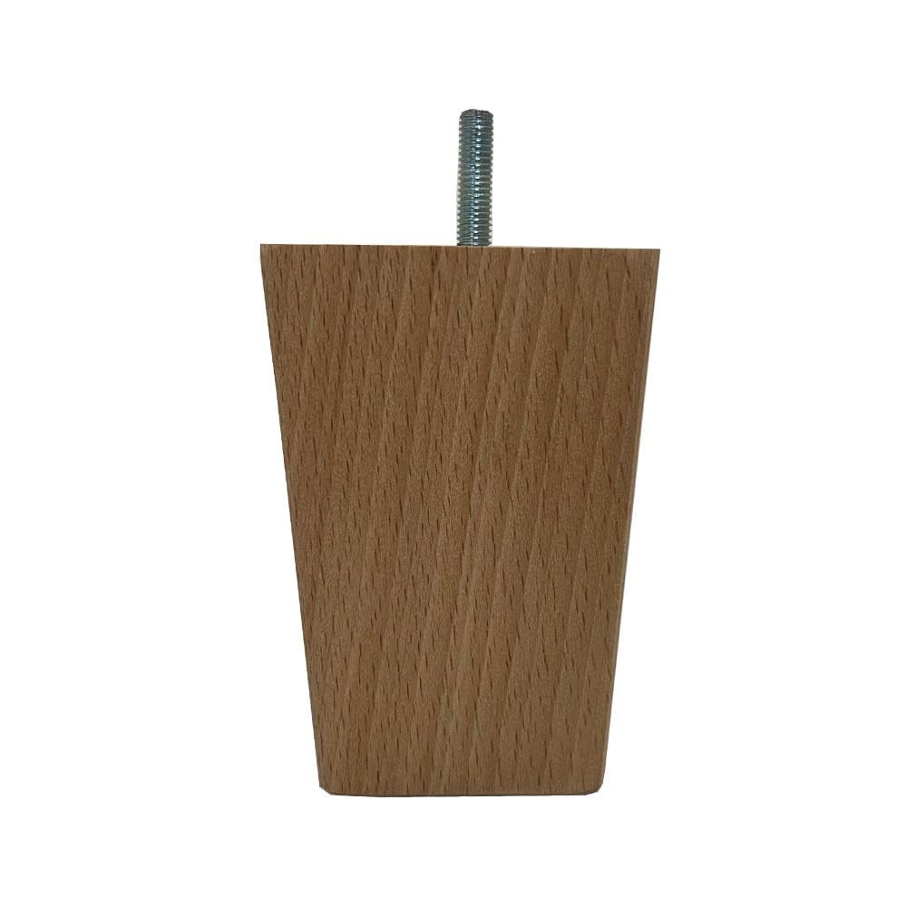 Furniture Legs Europe Meubelpoot taps 7,5 bij 7,5 cm en hoogte 11,5 cm van massief hout (M8)